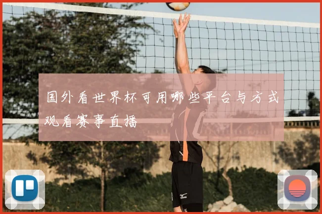 国外看世界杯可用哪些平台与方式观看赛事直播